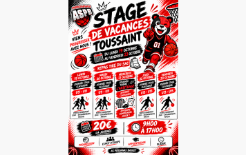 Stage de toussaint 2026